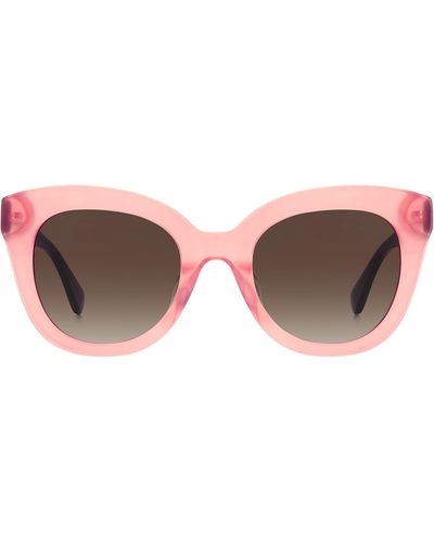 Kate Spade Belah 50mm Gradient Round Sunglasses - Pink