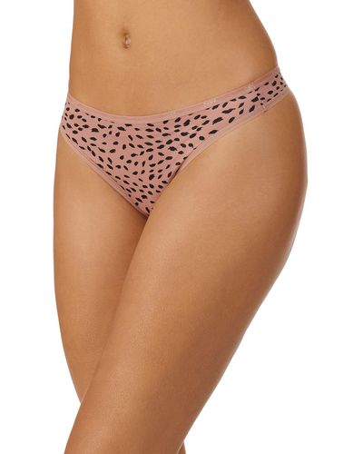 DKNY Table Tops Microfiber Thong - Multicolor