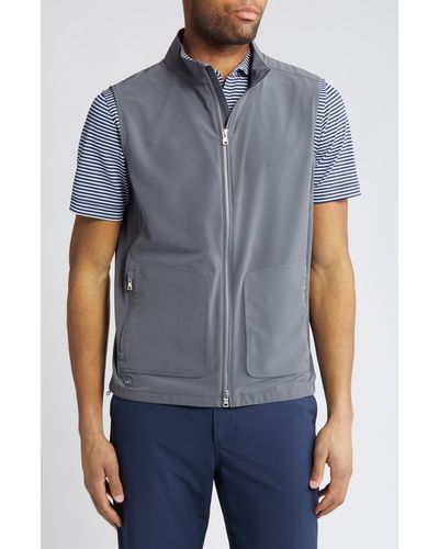 Peter Millar Crown Crafted Water Resistant Contour Vest - Blue