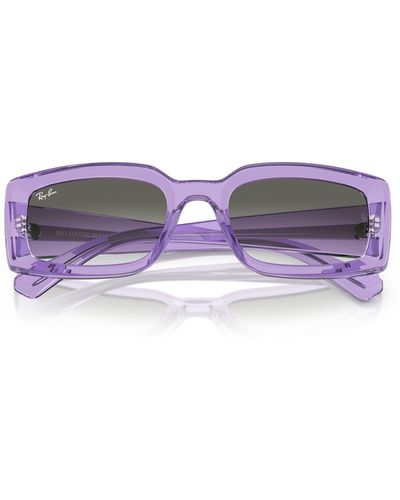Ray-Ban Kiliane 54mm Gradient Pillow Sunglasses - Purple
