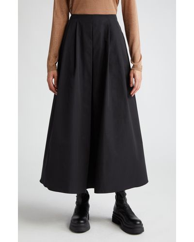 Max Mara Renoir Pleated Midi Skirt - Black