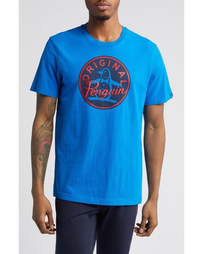 Original Penguin Pete Graphic T-shirt - Blue