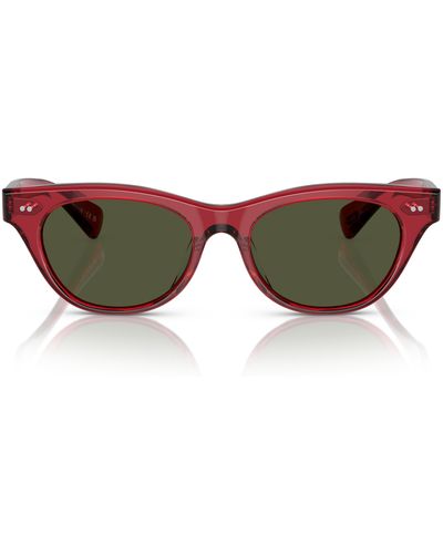 Oliver Peoples Avelin 52mm Butterfly Sunglasses - Multicolor