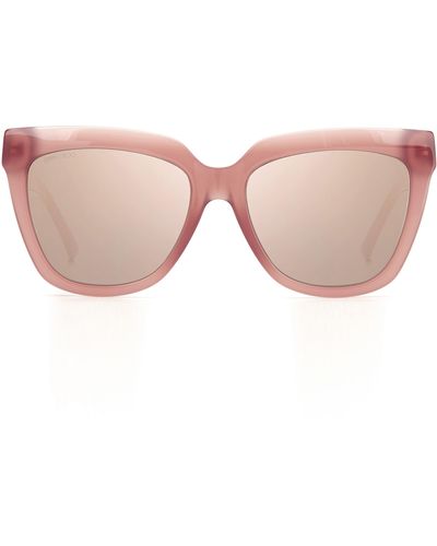Jimmy Choo Juliekas 55mm Gradient Square Sunglasses - Pink