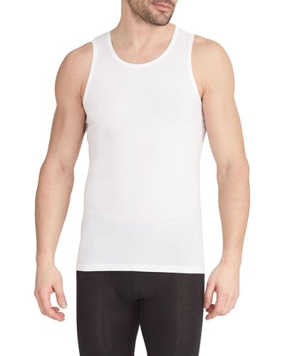 Tommy John 2-pack Cool Cotton Slim Fit Tanks - White