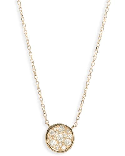 Anzie Cleo Diamond Pendant Necklace - White