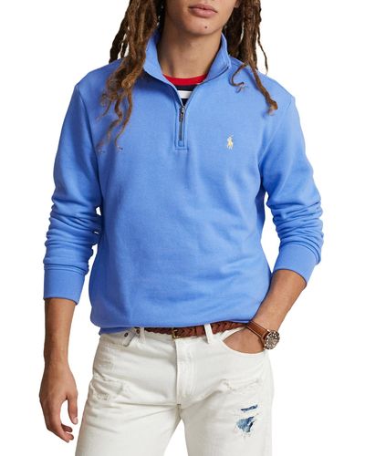 Polo Ralph Lauren Half Zip Fleece Pullover - Blue