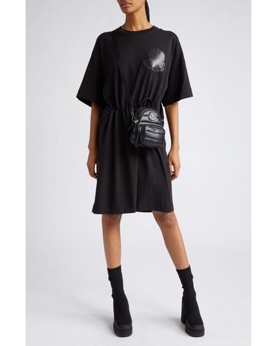 Moncler toggle Waist Cotton T-shirt Dress - Black