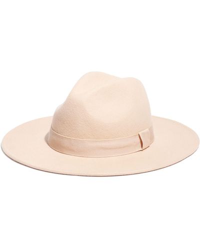 Madewell X Biltmore Shaped Wool Felt Hat - Pink