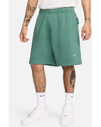 Nike Solo Swoosh Fleece Sweat Shorts - Green