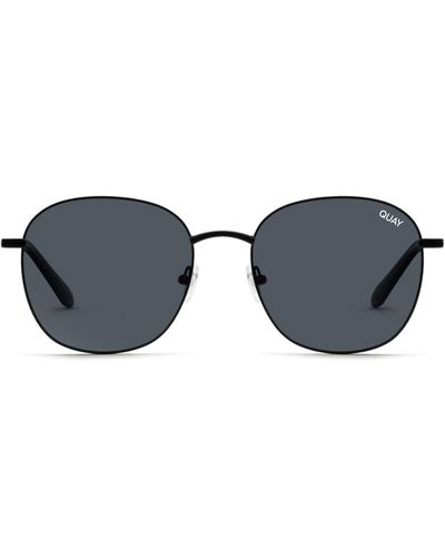Quay Jezabell 53mm Polarized Round Sunglasses - Blue