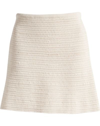 PacSun Tina Sweater Miniskirt - Natural