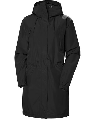 Helly Hansen T2 Hooded Waterproof Raincoat - Black