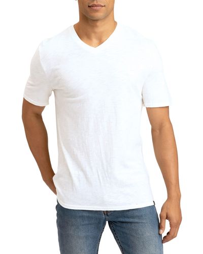 Threads For Thought V-neck Organic Cotton T-shirt - White