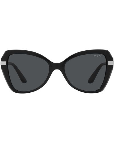 Vogue 53mm Butterfly Sunglasses - Black