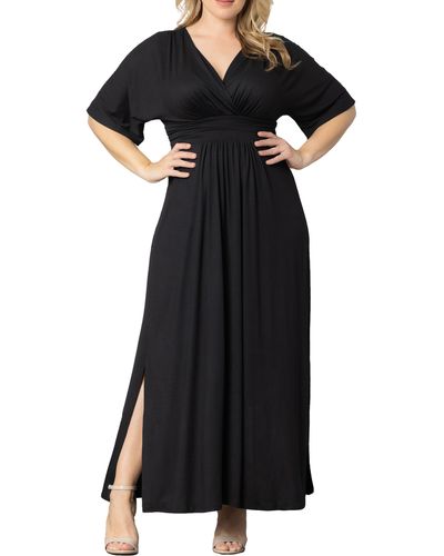 Kiyonna Vienna Maxi Dress - Black
