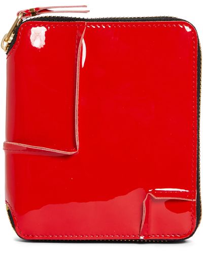Comme des Garçons Patent Leather Wallet - Red