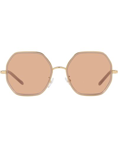 Tory Burch 55mm Geometric Sunglasses - Natural
