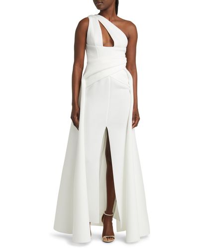 ASOS Asymmetric Cutout Gown - White