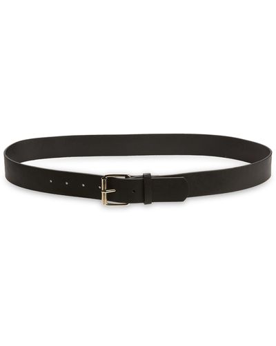BP. Single Prong Faux Leather Trouser Belt - Black