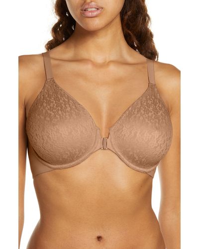 Chantelle Norah Front Closure Molded Underwire Bra - Brown