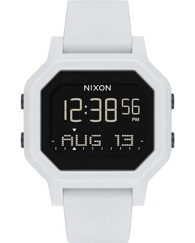 Nixon Siren Digital Recycled Plastic Strap Watch - Black