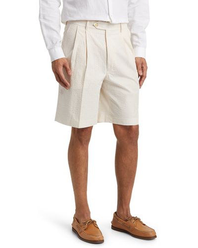 Berle Seersucker Shorts - White