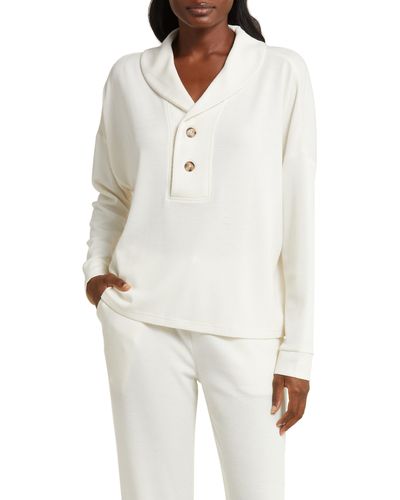 Honeydew Intimates Off The Clock Pajama Sweater - White