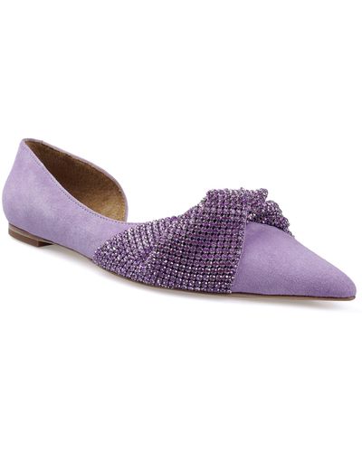 Zigi Odette Half D'orsay Flat - Purple