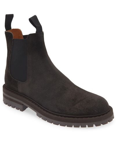 Common Projects Suede Chelsea Boot - Black
