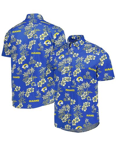 Reyn Spooner Los Angeles Rams Kekai Button-up Shirt At Nordstrom - Blue