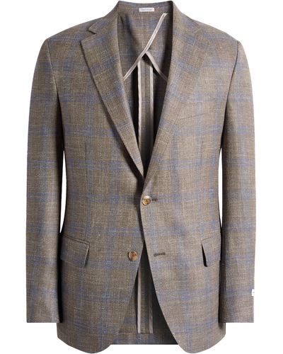 Peter Millar Tailored Fit Wool Blend Sport Coat - Brown