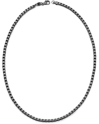 Crislu Box Chain Necklace - Metallic