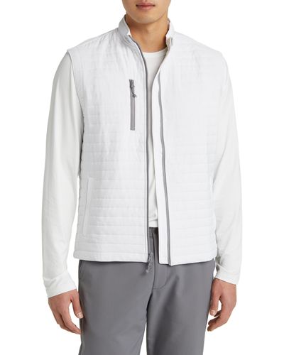 Johnnie-o Crosswind Quilted Performance Vest - Gray