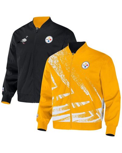 Men's NFL x Staple Gold Pittsburgh Steelers Split Logo Pullover