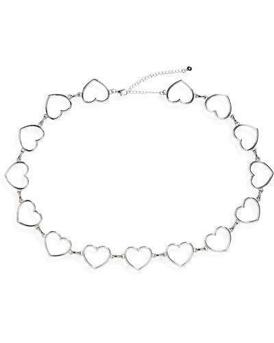 BP. Open Heart Chain Belt - White