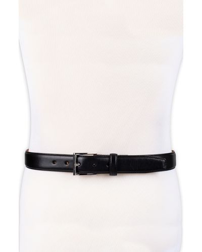 Cole Haan Gramercy Leather Belt - White