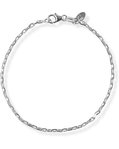 Argento Vivo Sterling Silver Argento Vivo Sterling Paper Clip Chain Bracelet At Nordstrom - White