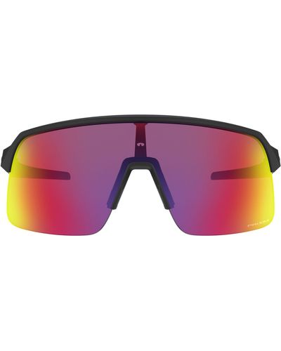 Oakley Sutro Lite 139mm Prizmtm Polarized Semi Rimless Wrap Shield Sunglasses - Pink