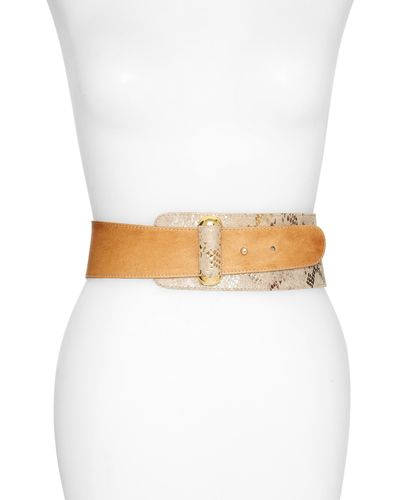 Raina Vixen Leather Belt - White