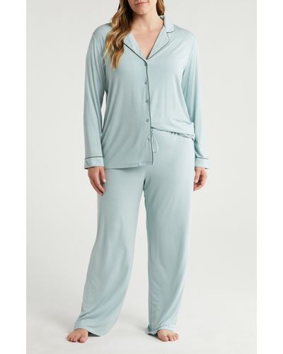 Nordstrom Moonlight Eco Knit Pajamas - Blue