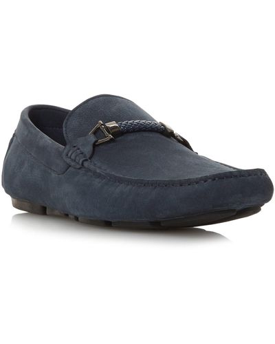 Dune Beacons Braided Bit Driving Loafer - Blue