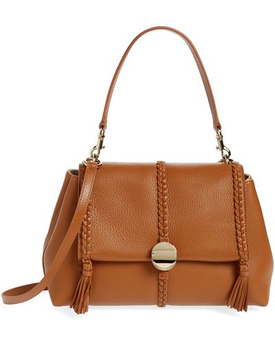 Chloé Medium Penelope Leather Bag - Brown
