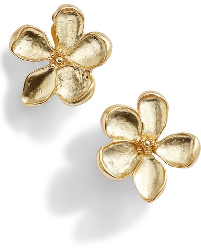 Karine Sultan Flower Clip-on Earrings - Metallic