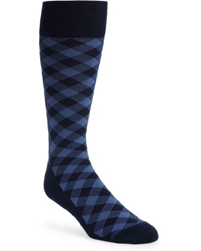 Nordstrom Cushion Foot Dress Socks - Blue