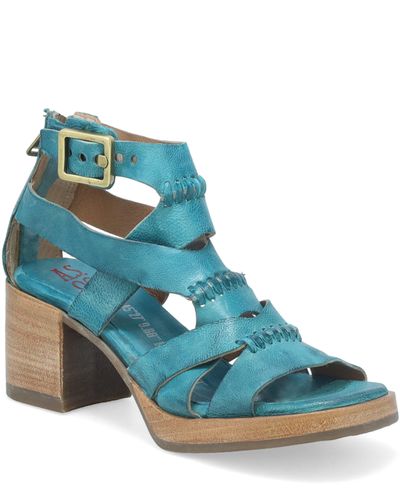 A.s.98 A. S.98 Alfred Ankle Strap Sandal - Blue