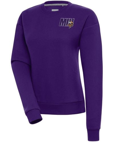 Antigua Minnesota Vikings Victory Pullover Sweatshirt At Nordstrom - Purple