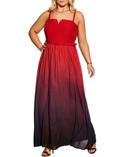 City chic on sale ombre dress