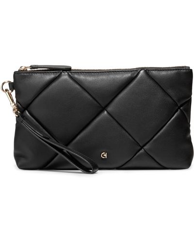 Cole Haan Essential Quilted Leather Clutch - Black
