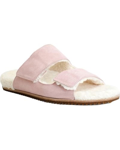 Revitalign Amelia Faux Fur Lined Slide Slipper - Pink
